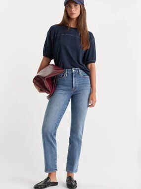 GOOD AMERICAN ALWAYS FITS GOOD LEGS STRAIGHT JEANS - INDIGO